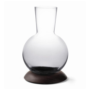 Karafka na wino z podstawką (bez opakowania) Elixir Legnoart