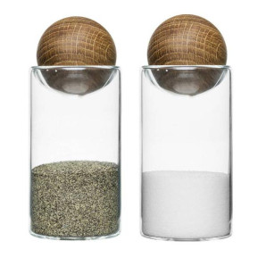 Zestaw do soli i pieprzu Oval Oak Sagaform