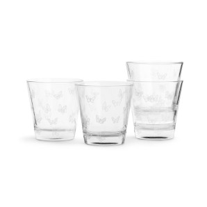 Szklanki małe 4 szt. (białe) Butterfly Sagaform