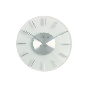 Zegar ścienny szklany (26 cm) Stripe Nextime