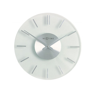 Zegar ścienny szklany (31 cm) Stripe Nextime