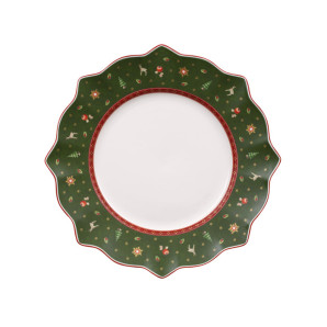 Talerz płaski (zielony) Toy’s Delight Christmas Villeroy & Boch