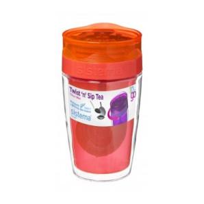 Kubek (czerwony) Twist ‘n’ Sip Tea To Go Sistema