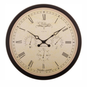 Zegar ścienny (45 cm) Aaltje Weather Station Nextime
