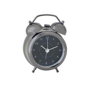 Budzik czarny (9 cm) Wake Up Nextime