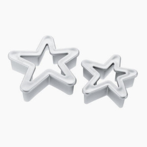 Wykrawaczki do ciasteczek gwiazdki STERNE Koziol (srebrne)