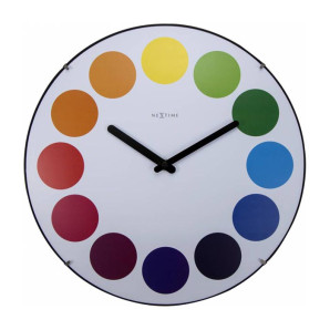 Zegar ścienny Dots Dome Nextime (biały)