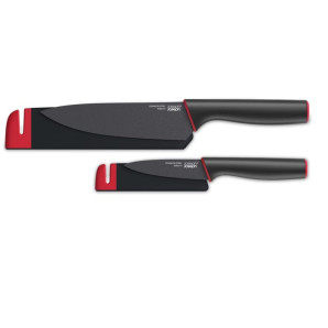 Zestaw noży: nóż szefa + nóż do porcjowania Slice&Sharpen Jospeh Joseph (z ostrzałką)