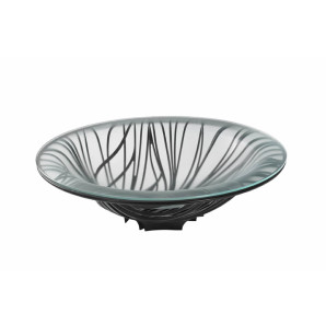 Misa na owoce ze szklanym wkładem (czarna) Flora Bugatti 