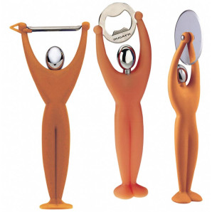 Zestaw trzech przyborów kuchennych (pomarańczowy) Gym Bugatti