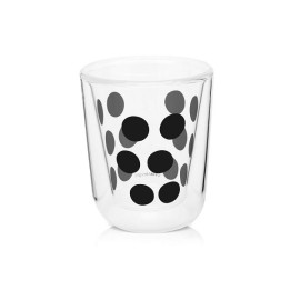 Szklanka 75 ml z podwójnymi ściankami (czarna) Dot Zak! Designs