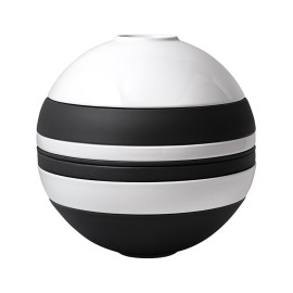 Zestaw naczyń (7 el.) Iconic (biało-czarna) La Boule Villeroy & Boch 