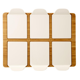 Taca do podawania pizzy z talerzami (dla 6 osób) Pizza Passion Villeroy & Boch