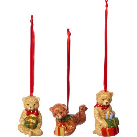 Zestaw 3 zawieszek Misie Nostalgic Ornaments Villeroy & Boch