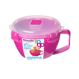 Pojemnik z uszkiem do mikrofalówki (różowy) Sistema