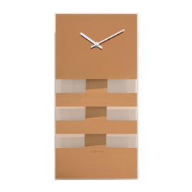 Zegar ścienny (miedziany) Bold Stripes Nextime