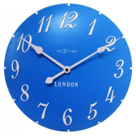 Zegar ścienny (niebieski) London Arabic Nextime
