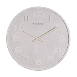 Zegar (biały) Wood Wood Medium Nextime