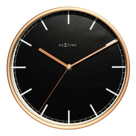 Zegar ścienny mały (czarno-miedziany) Company Nextime