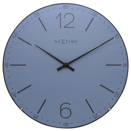 Zegar ścienny (niebieski) Index Dome Nextime