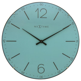 Zegar ścienny (turkusowy) Index Dome Nextime