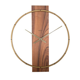 Zegar ścienny (brązowy) Carl Nextime