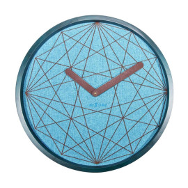 Zegar ścienny (niebieski) Calmest Nextime