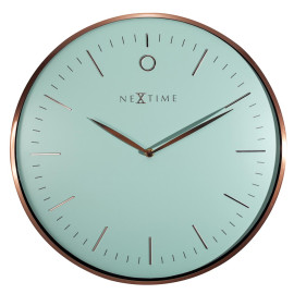 Zegar ścienny (turkusowy) Glamour Nextime