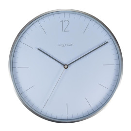 Zegar ścienny (biały) Essential Silver Nextime