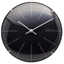Zegar ścienny/stojący (czarny) Big Stripe Mini Dome Nextime