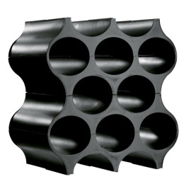 Stojak na butelki czarny Set-up Koziol 