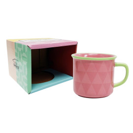 Kubek Motif (różowe trójkąty) Topchoice