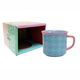 Kubek Motif (niebieska pepitka) Topchoice