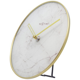 Zegar stojący (biały) Marble Nextime