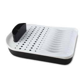 Suszarka do naczyń z ociekaczem (czarno-biała) Livio Vialli Design