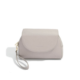 Kosmetyczka podróżna z kieszenią na pędzle (taupe) Stackers