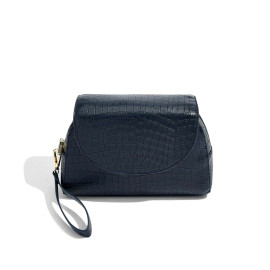 Kosmetyczka z kieszenią na pędzle (granatowa) Stackers