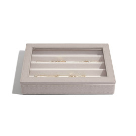 Organizer na naszyjniki z pokrywką (taupe) Classic Stackers