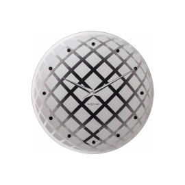 Zegar ścienny okrągły (srebrny) Pendula Nextime