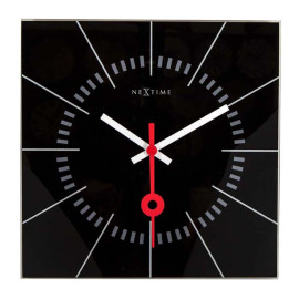 Zegar ścienny (czarny) Stazione Nextime