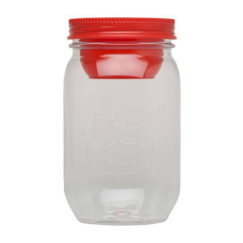 Słoik z pojemnikiem na sos 1 l (czerwony) Crave Aladdin