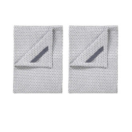 Zestaw 2 ręczników (lily white-gunmetal) Ridge Blomus