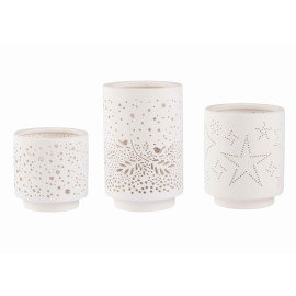 Zestaw 3 świątecznych świeczników Rader