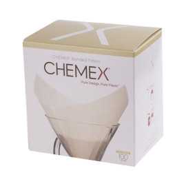 Zestaw 100 filtrów papierowych kwadratowych Chemex