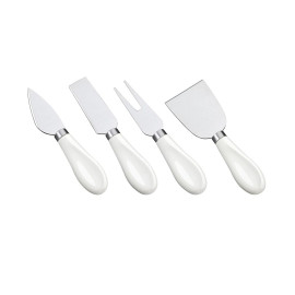 Zestaw 4 noży do sera z porcelanowymi uchwytami Formaggio Cilio