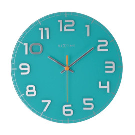 Zegar ścienny (turkusowy) Classy Nextime