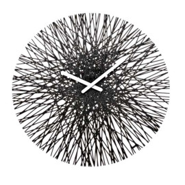 Zegar ścienny (czarny) Silk Koziol