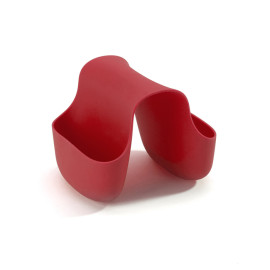 Dwustronny organizer do zlewu Saddle Caddy Umbra (czerwony)