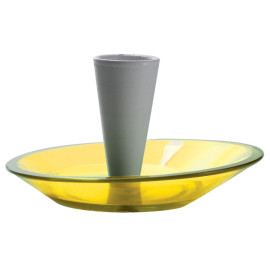 Talerzyk na przekąski (żółty) Glamour Bugatti 