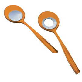 Łyżki do sałaty (pomarańczowe) Glamour Bugatti